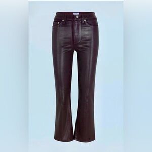 PISTOLA LENNON, HIGH RISE, CROP BOOT PANT - COATED DENIM (size 26)